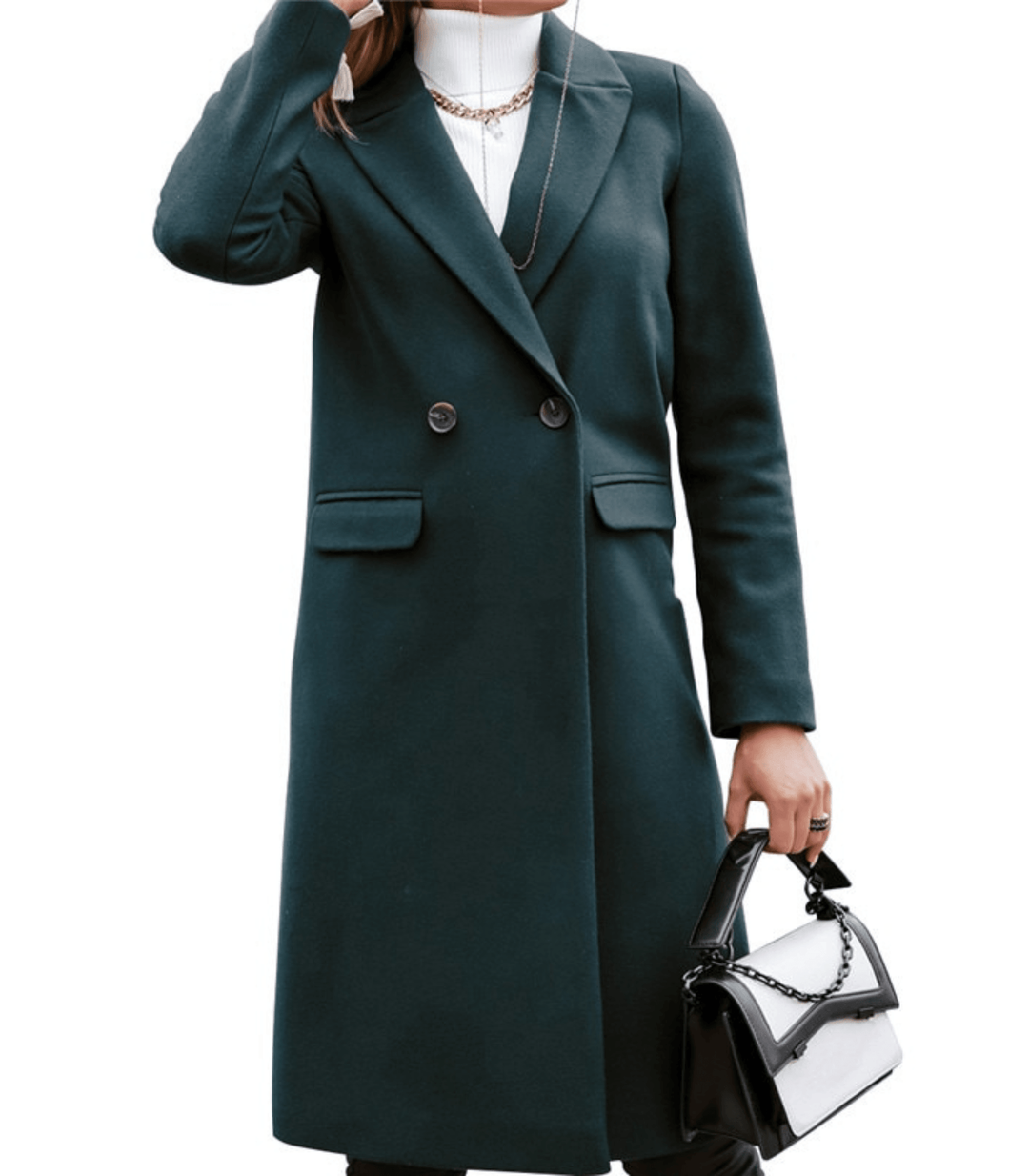 Damen Winterjacke, elegant geschnitten, mit Knopfverschluss & praktischen Taschen. Ideal für den Alltag.