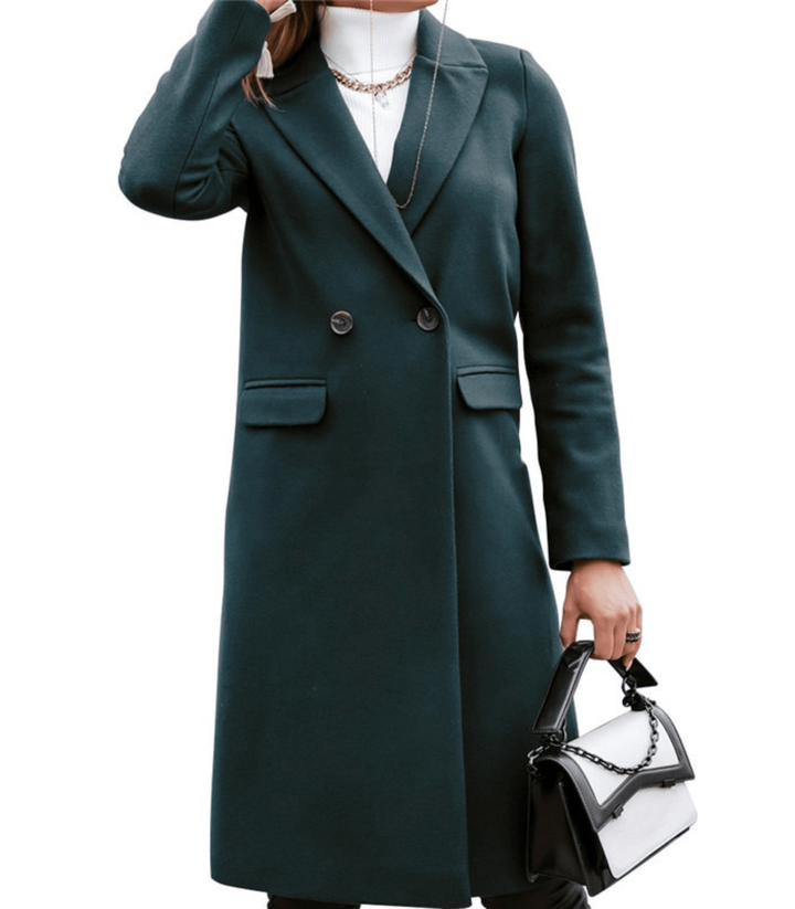 Damen Winterjacke, elegant geschnitten, mit Knopfverschluss & praktischen Taschen. Ideal für den Alltag.