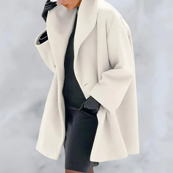 Einfarbiger Damen Langarm Wintermantel, warme Jacke für optimalen Kälteschutz und elegante Freizeit.