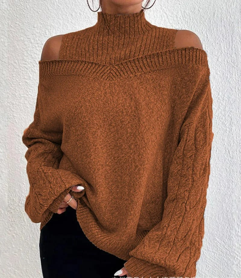 Eleganter Damenpullover Selina, perfekt für Büro & Freizeit, bietet zeitlosen Stil & höchsten Komfort.