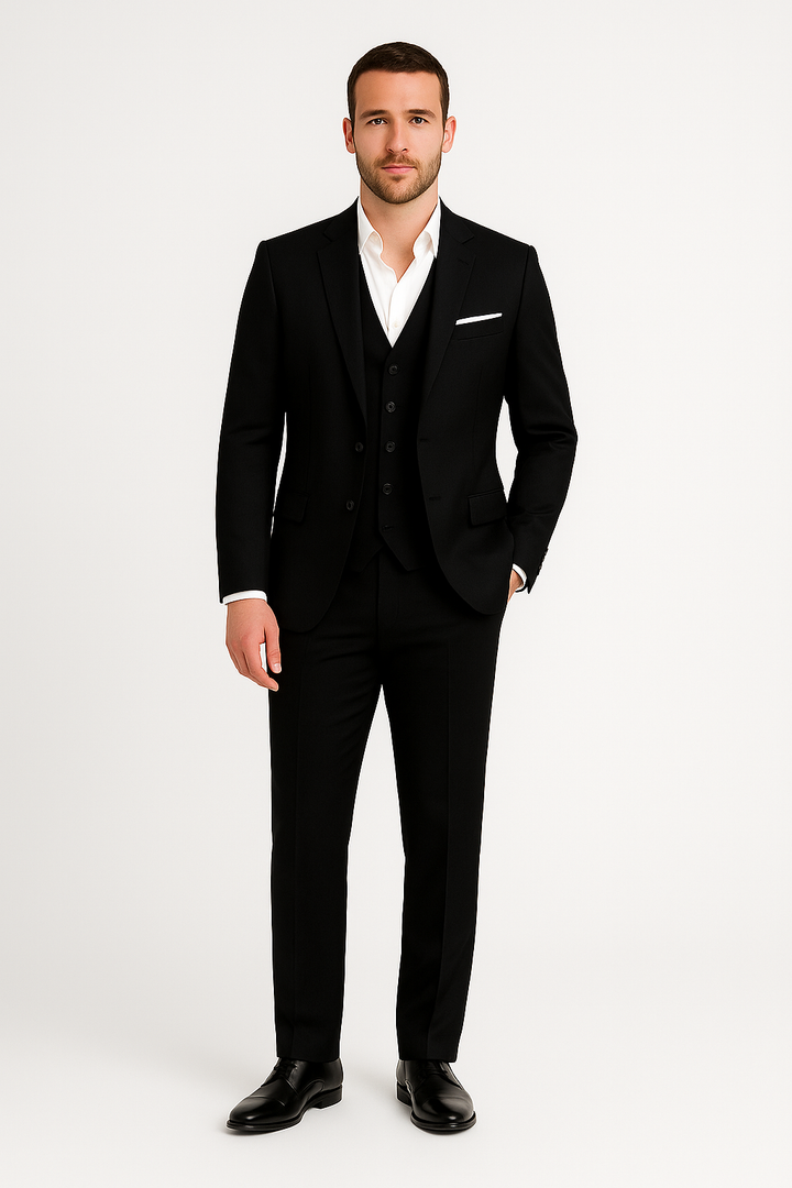 Leichter Herren Frühlingsanzug in Grau, klassisch & elegant. Moderner Zweiteiler, ideal für festliche Anlässe.