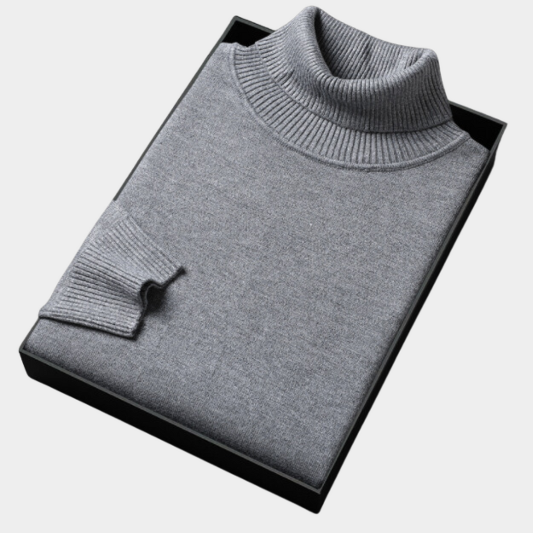 Eleganter Herren Rollkragenpullover, bequem & farbenfroh. Perfektes Langarm-Oberteil für den Frühling & Herrenmode.