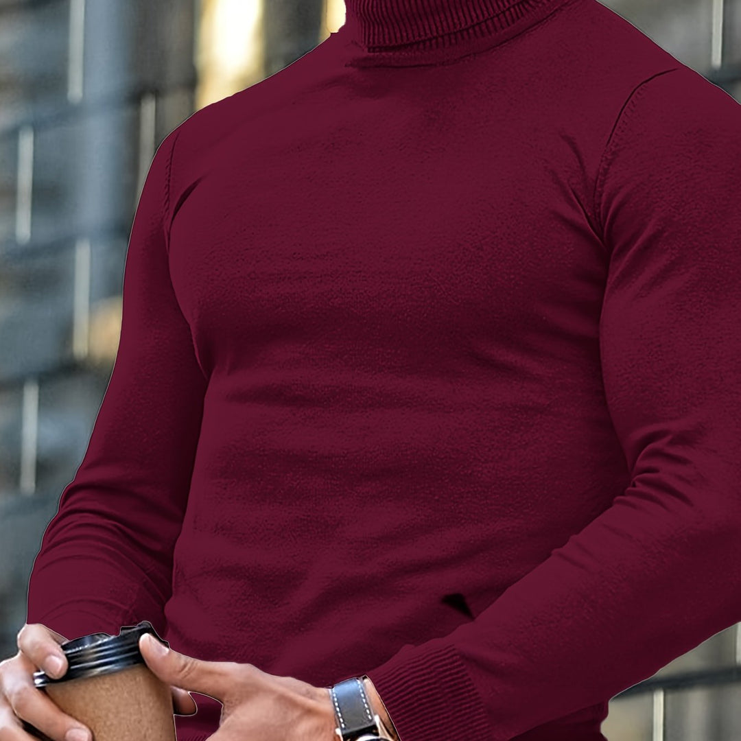 Herren Rollkragenpullover als Business Casual Layering-Stück. Schick, langarm für kalte Tage.