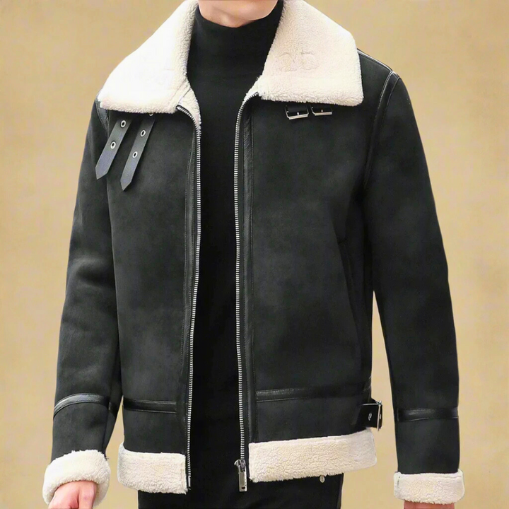Moderner, eleganter Herrenmantel als Winterjacke, ideal für stilvolle Herrenmode und den Klassischer Look.