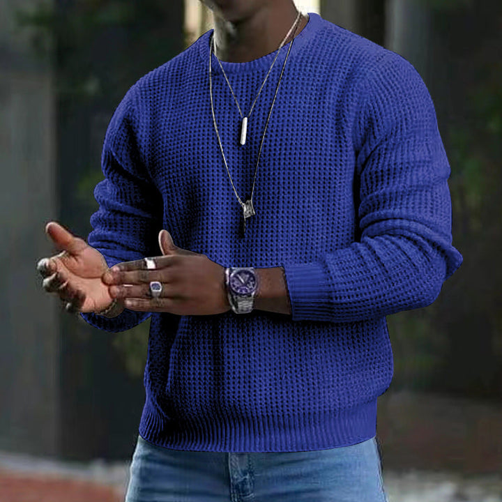 Eleganter Jozua Herrenpullover mit klassischem Rundhalsausschnitt, vielseitig und komfortabel, ideal für jeden Anlass.