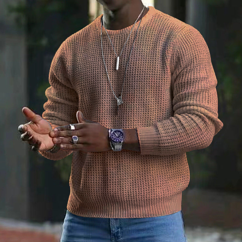 Eleganter Jozua Herrenpullover mit klassischem Rundhalsausschnitt, vielseitig und komfortabel, ideal für jeden Anlass.