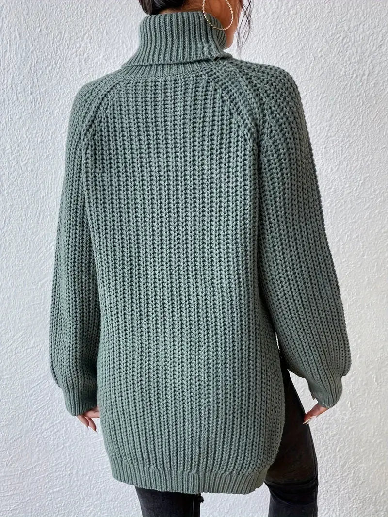 Damen Winter Rollkragenpullover – kuschelig warm, elegant & bequem, ideal für die kalte Jahreszeit.