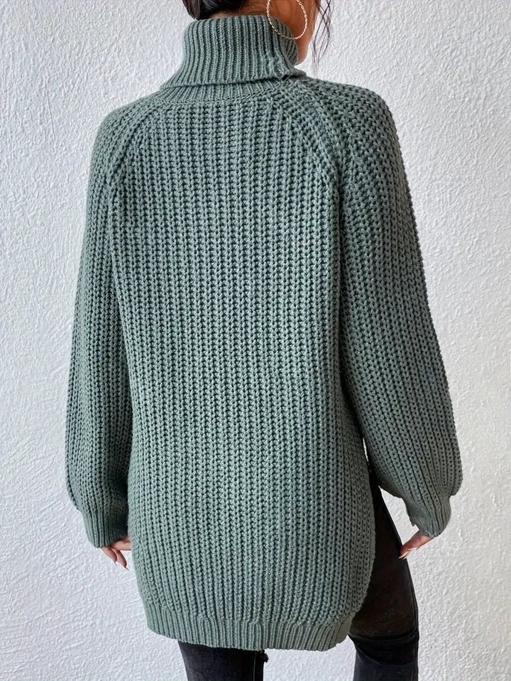 Damen Winter Rollkragenpullover – kuschelig warm, elegant & bequem, ideal für die kalte Jahreszeit.