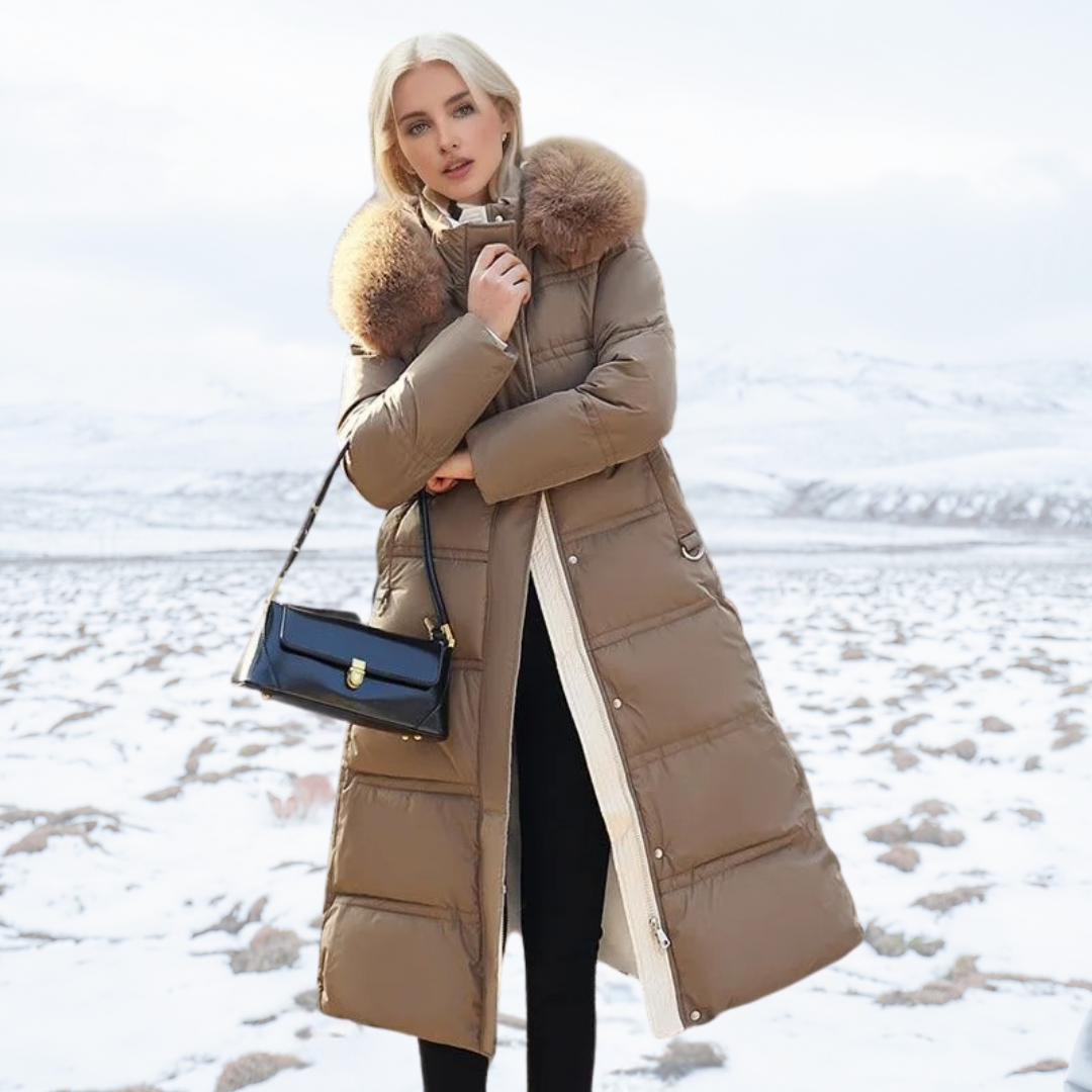 Warmer Damen Outdoormantel, langer Schnitt, modisch & funktional, unverzichtbar für den Winter.