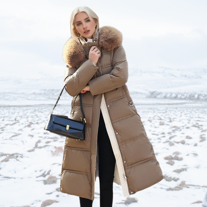 Warmer Damen Outdoormantel, langer Schnitt, modisch & funktional, unverzichtbar für den Winter.