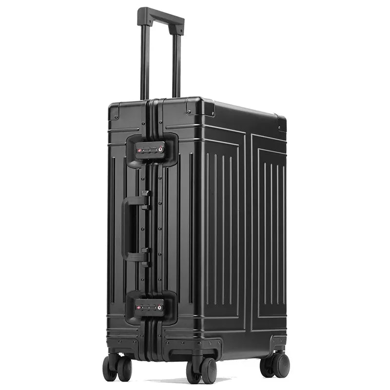 Stilvoller Handgepäck-Reisekoffer, perfekt für Geschäftsreisen und kurze Urlaube, robust und leicht.