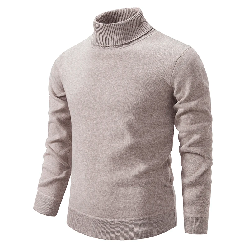 Vielseitiger Herren Rollkragenpullover Slim Fit. Eleganter Strickpullover, ideal für Business, Freizeit und kalte Tage.