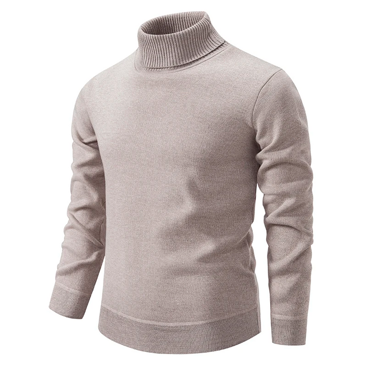 Vielseitiger Herren Rollkragenpullover Slim Fit. Eleganter Strickpullover, ideal für Business, Freizeit und kalte Tage.