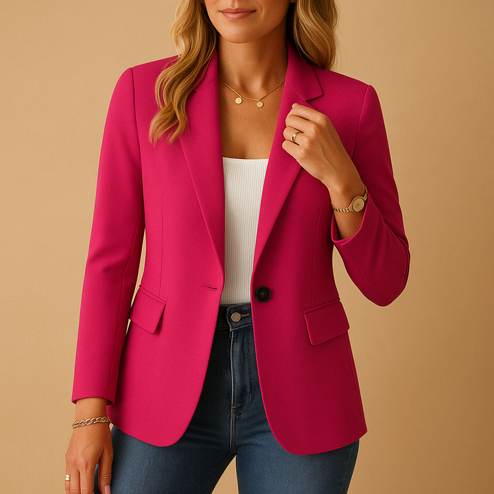 Figurbetonter Damen-Blazer, tailliert geschnitten. Modisch und elegant für einen stilvollen, professionellen Auftritt.