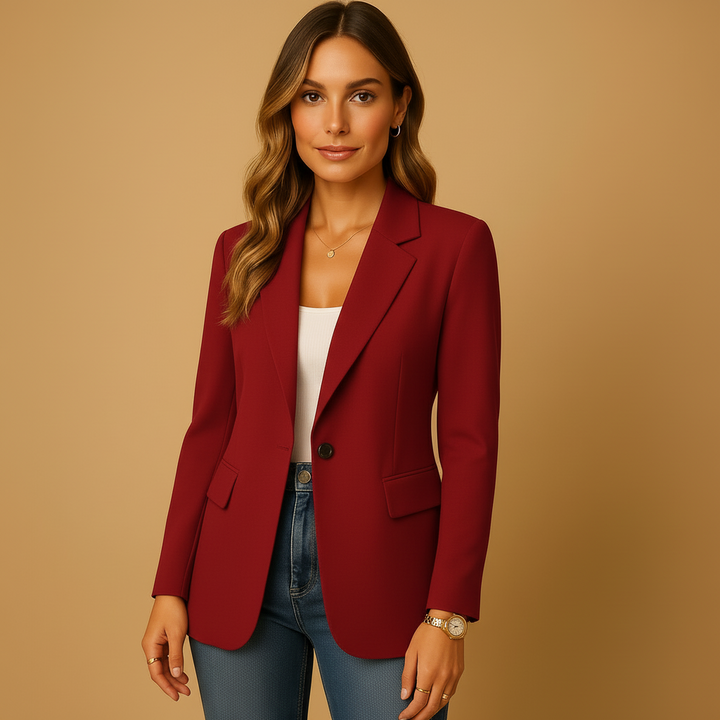 Leichter Sommer-Blazer für Damen, tailliert. Perfekt für Büro, Business und Casual Chic an wärmeren Tagen.