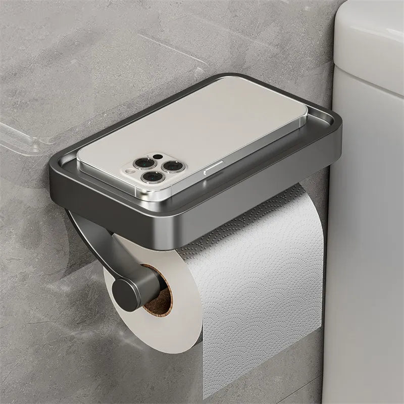 Der Edelstahl-Toilettenpapierhalter kombiniert Funktionalität mit einem modernen, rostfreien Design.