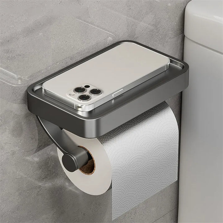 Der Edelstahl-Toilettenpapierhalter kombiniert Funktionalität mit einem modernen, rostfreien Design.