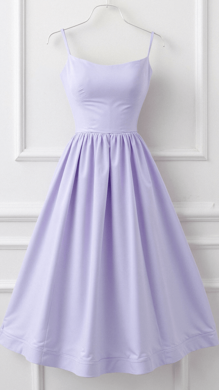 Modisches Damen A-Linien-Midikleid. Statement-Piece für elegante Sommer-Outfits. Fließend, feminin und stilvoll.