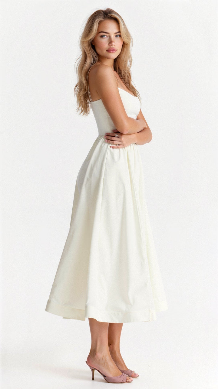 Komfortables & elegantes Damen Sommerkleid. A-Linien-Schnitt, knielang, atmungsaktiv, perfekt für den ganzen Tag.