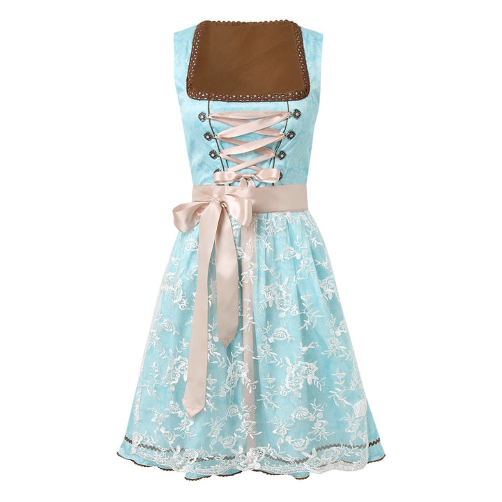Elegantes Damen Dirndl im Retro Stil für Oktoberfest & Trachtenmode. Traditionelles Festkleid mit modernem Twist.