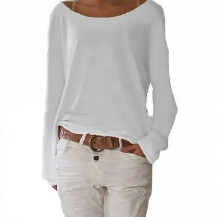 Rosa Damen Langarmshirt, elegant und komfortabel, ein Must-have für moderne Büro- & Alltagsmode.