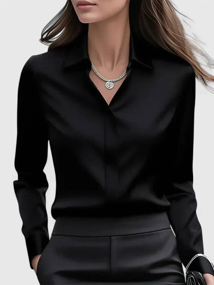 Elegantes Damen Langarmtop, vielseitig kombinierbar für Freizeit & Büro.