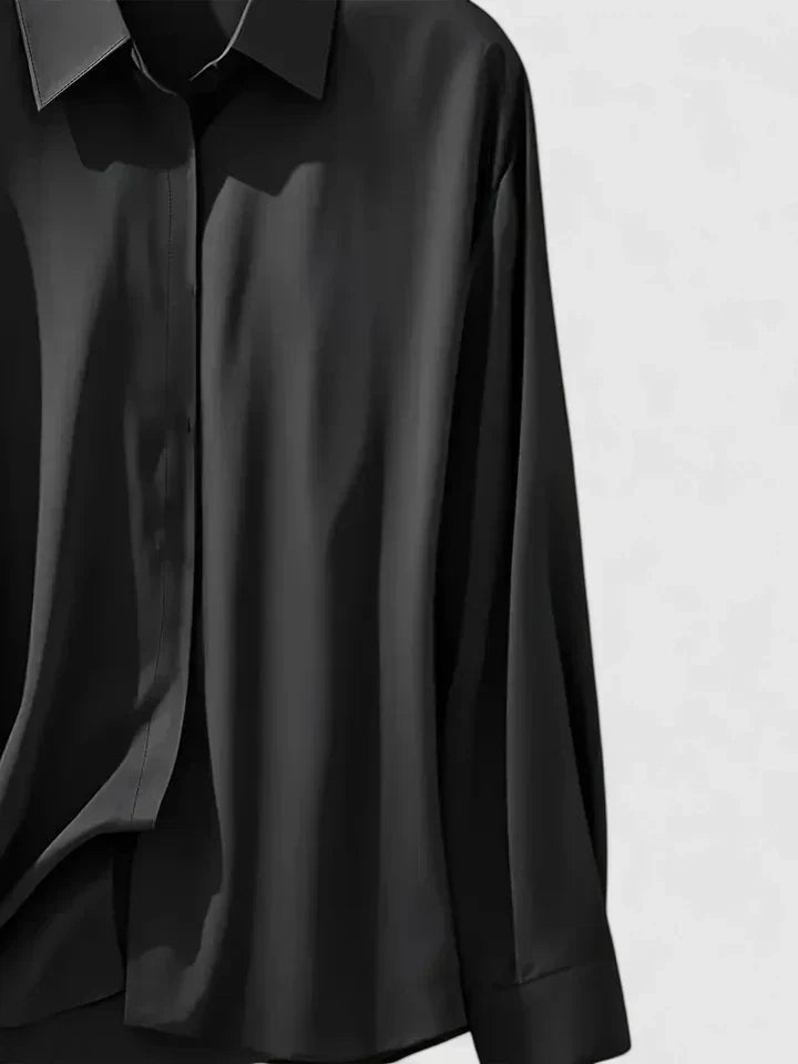 Vielseitiges Damen Langarmshirt für Freizeit, schlichtes Design und hoher Komfort.