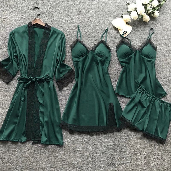 Komfortables Damen Loungewear Schlafanzug Set, weich und atmungsaktiv, perfekt für entspannte Nächte zu Hause.