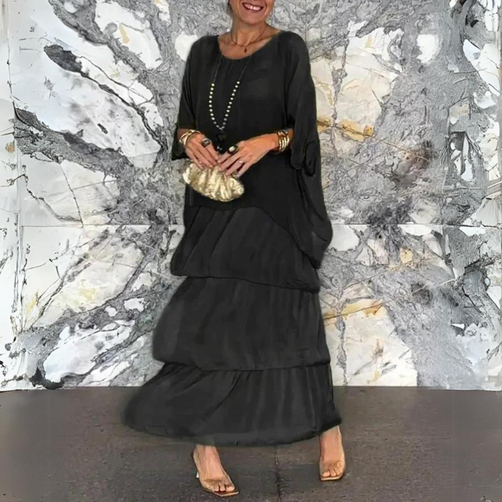 Festliches Damen Abendkleid, figurschmeichelndes bodenlanges Maxikleid, perfekt für Gala, Hochzeit und Anlass.