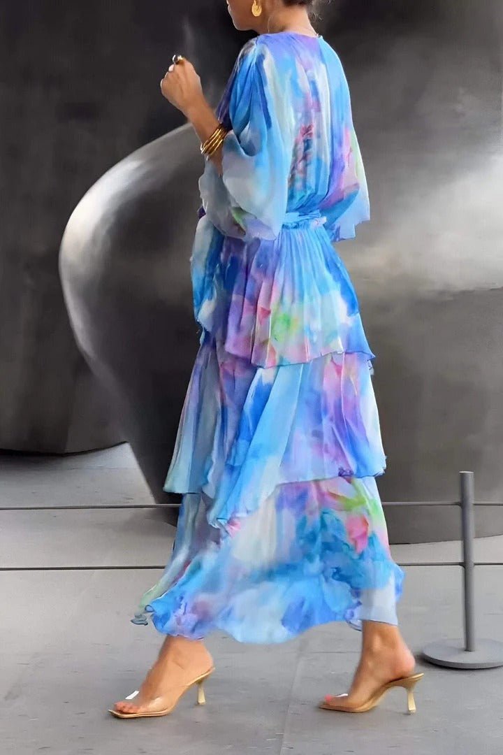 Fließendes Sommerkleid Laura für Damen, stilvoll und lang, ein elegantes Highlight für den Sommer.
