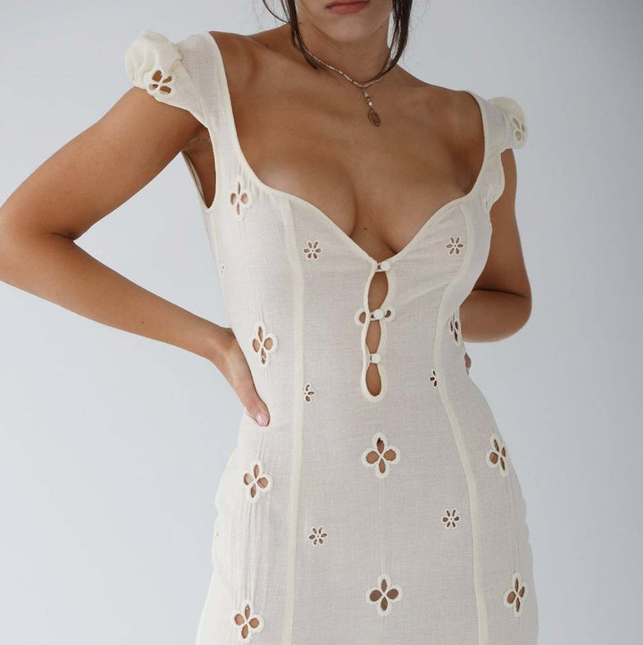 Elegantes Damen Midi-Kleid für Hochzeitsgäste, perfekt als Abendkleid oder festliche Anlassmode.