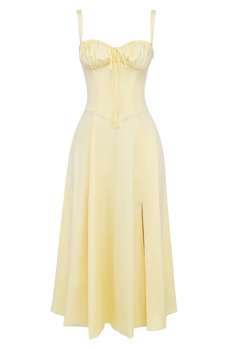 Elegantes Freizeit-Midikleid für Damen, Blumenmuster & figurbetontes Korsett-Design.