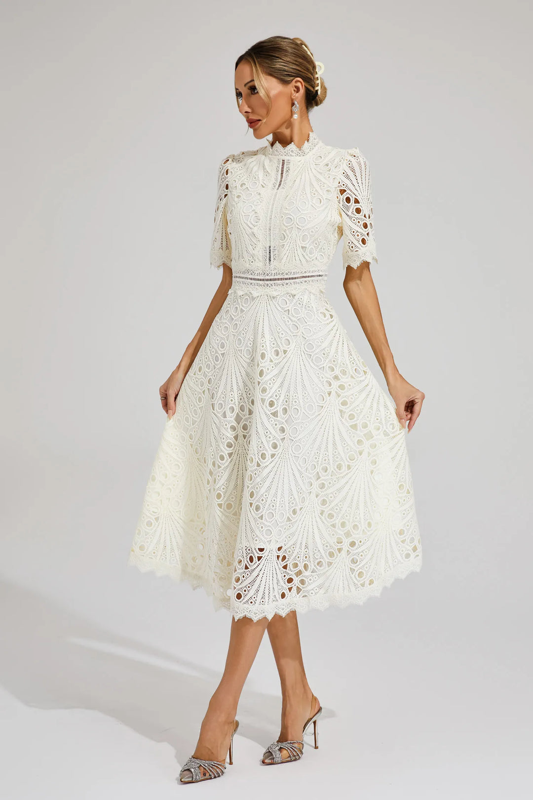 Elegantes Damen Midikleid, stilvoll & vielseitig, perfekt für Abend, Cocktail & festliche Anlässe.