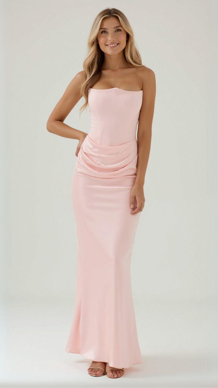 Formelles Damen Säulenkleid, elegantes Maxikleid. Perfekt als Abendkleid für besondere Anlässe.