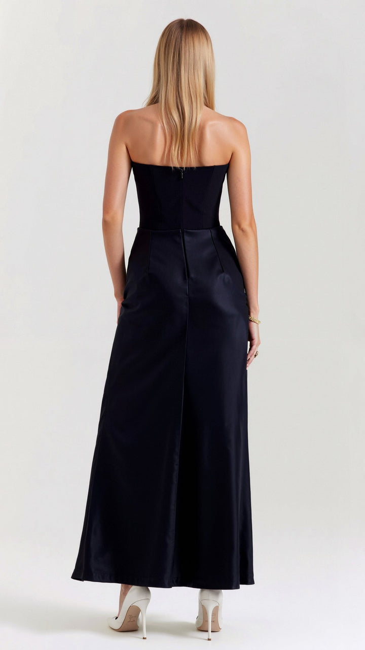 Formelles Säulen-Maxikleid für Damen. Perfekt als Hochzeitsgastkleid, Abendkleid oder festliches Outfit.