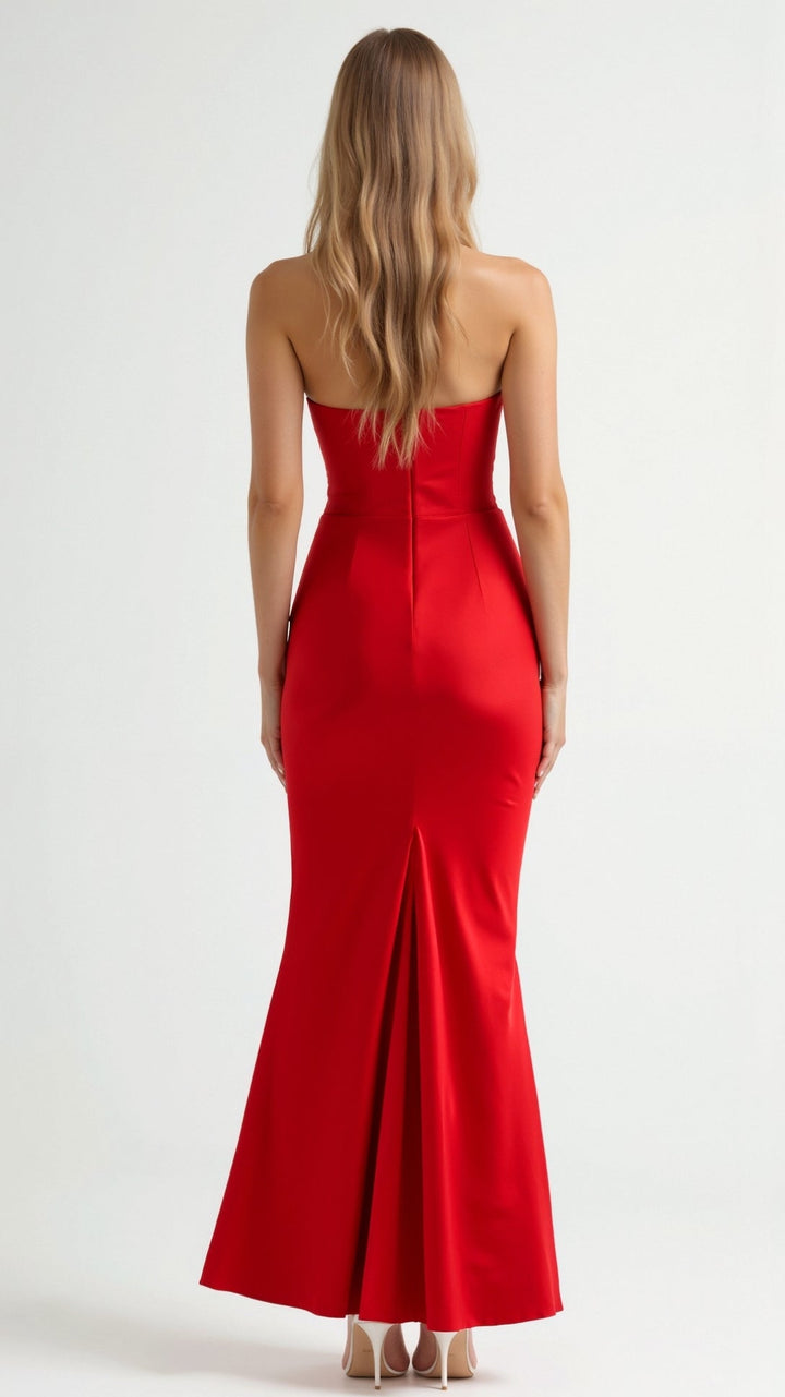 Formelles Damenkleid: Stylisches Säulen-Maxikleid für Hochzeiten, Partys & besondere Abende.
