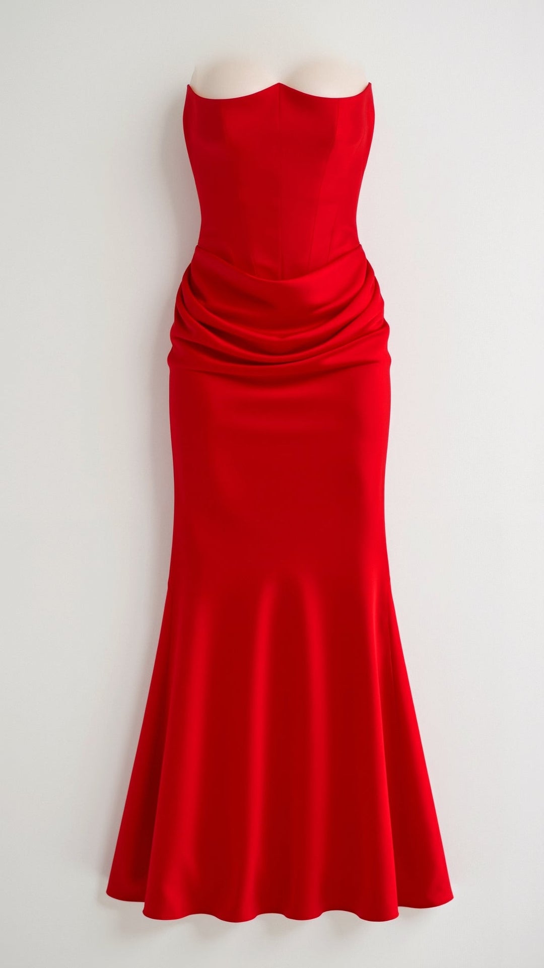 Festliches Säulen Maxikleid für Damen. Elegantes Hochzeitsgastkleid, ideal für Abendanlässe in Rot.
