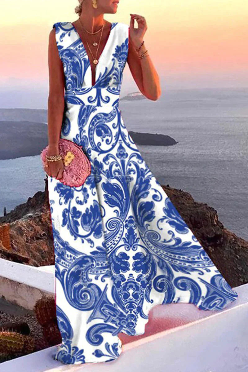Elegantes Damen Sommerkleid, fließende Silhouette, bequem und vielseitig, leicht kombinierbar, ideal für warme Tage.