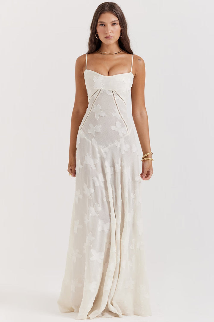 Elegantes Damen Spitzen Abendkleid, bodenlanges Maxikleid für besondere festliche Anlässe im Herbst.