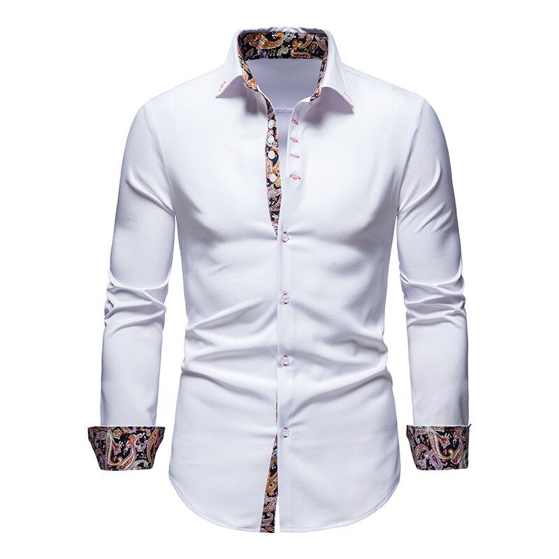 Elegantes Herren Langarm Businesshemd, Slim-Fit, für stilvolle Business-Looks & formelle Anlässe. Klassisches Design.
