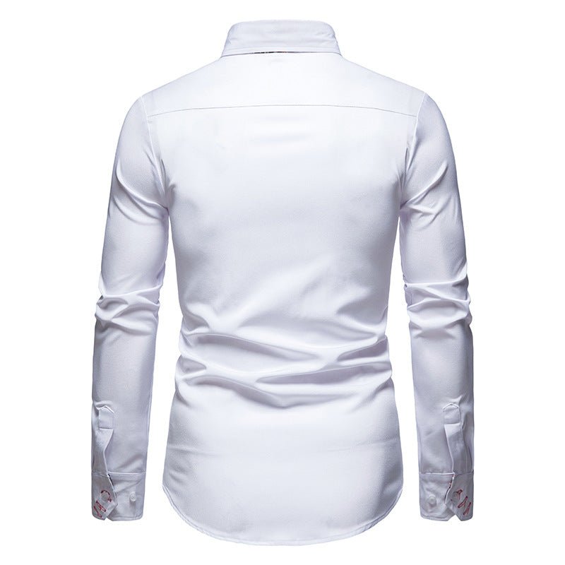 Stilvolles Herren Langarmhemd, Slimfit, vielseitig für Freizeit, Business & festliche Anlässe. Moderne Herrenmode.