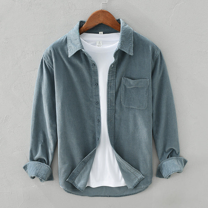 Stilvolles Herren Retro-Langarmhemd. Ideal für Alltag, Büro & besondere Anlässe. Trendige Männerkleidung mit Eleganz.