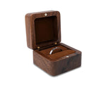 Einzelner Ring - Brauner Samt