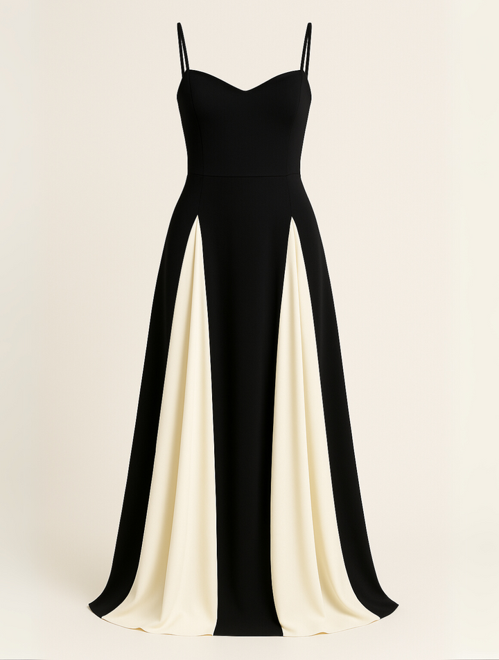 Hochwertiges langes Damen Maxikleid, elegantes Abendkleid für Hochzeitsgäste & formelle Feste.