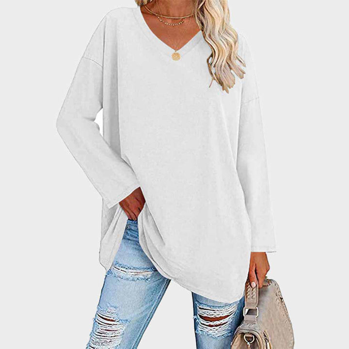 Damenmode Oberteil Elke V-Ausschnitt – Bequem und stylisch