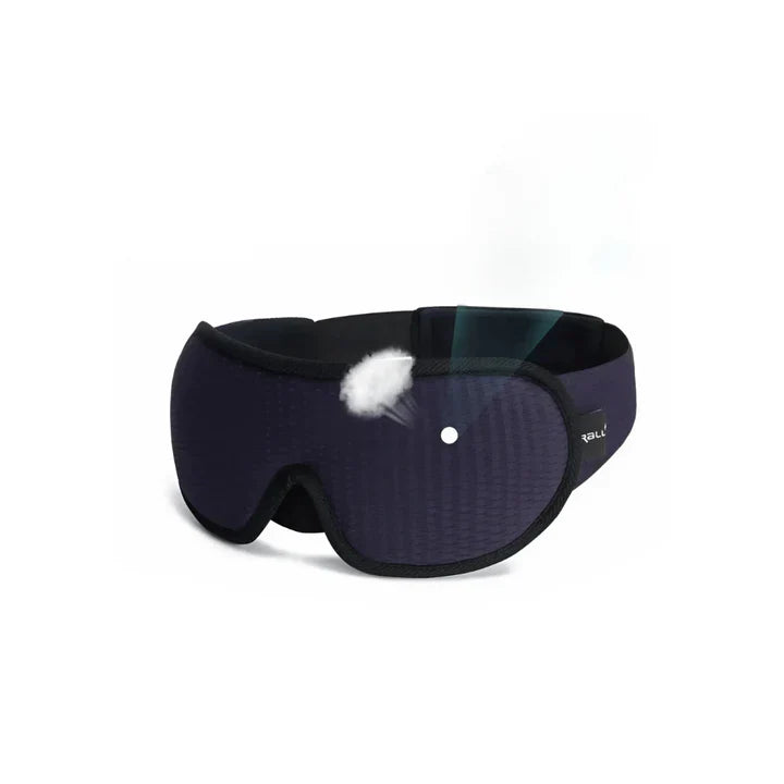 Ergonomische 3D-Schlafmaske für Frauen, schwarz, bietet vollkommene Dunkelheit und maximalen Komfort für erholsamen Schlaf.