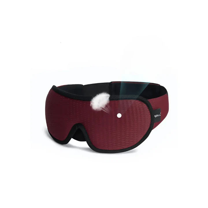 Ergonomische 3D-Schlafmaske für Frauen, schwarz, bietet vollkommene Dunkelheit und maximalen Komfort für erholsamen Schlaf.
