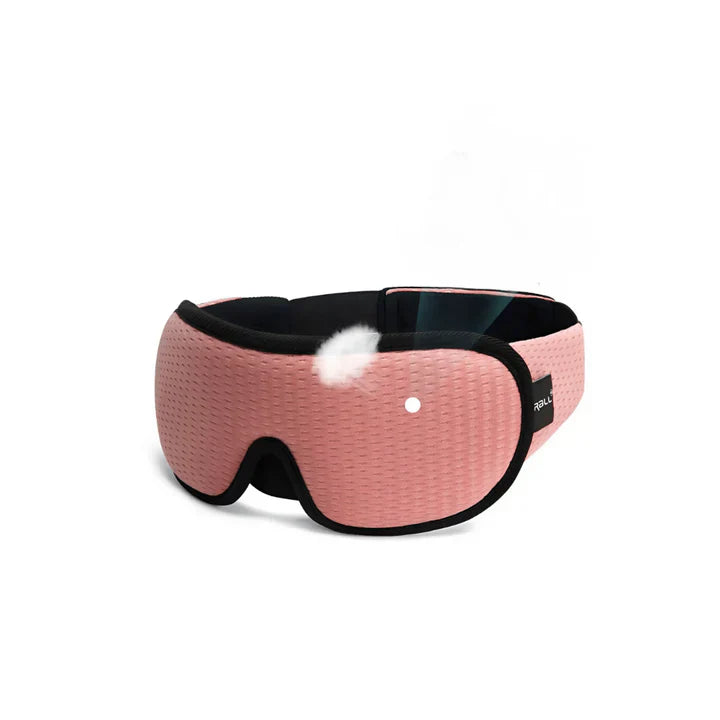 Ergonomische 3D-Schlafmaske für Frauen, schwarz, bietet vollkommene Dunkelheit und maximalen Komfort für erholsamen Schlaf.