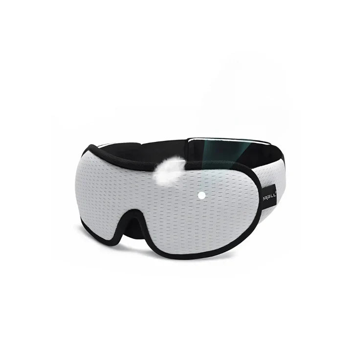 Ergonomische 3D-Schlafmaske für Frauen, schwarz, bietet vollkommene Dunkelheit und maximalen Komfort für erholsamen Schlaf.