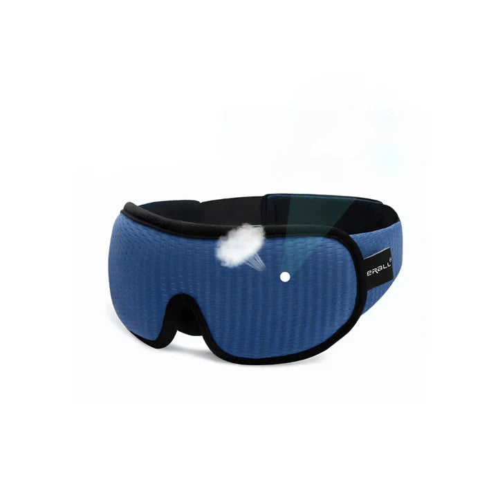 Ergonomische 3D-Schlafmaske für Frauen, schwarz, bietet vollkommene Dunkelheit und maximalen Komfort für erholsamen Schlaf.